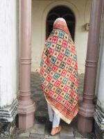 IMG3 - Pyaries Digital Print Dupatta – Geometric Ethnic Design