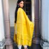 IMG1 - Golden Yellow Woven Dupatta – Elegant Festive Wear