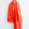 IMG4 - Bright Red Woven Dupatta – Traditional Festive Elegance