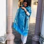 IMG1 - Blue Woven Dupatta – Festive & Ethnic Elegance