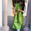 IMG2 - Emerald Green Woven Dupatta – Festive & Traditional Grace