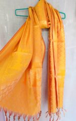 Pure Banarasi Art Dupatta – Turmeric Radiance Yellow - Image 3