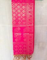 Pure Banarasi Art Dupatta – Elegant Pink - Image 4