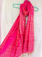 Pure Banarasi Art Dupatta – Elegant Pink - Image 5