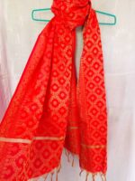 Pure Banarasi Art Dupatta – Red Radiance - Image 2