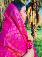 Pure Banarasi Art Dupatta – Elegant Pink