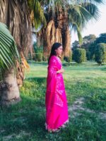 Pure Banarasi Art Dupatta – Elegant Pink - Image 2
